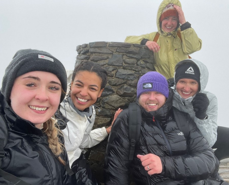 TU Team reach Mount Snowden Summit