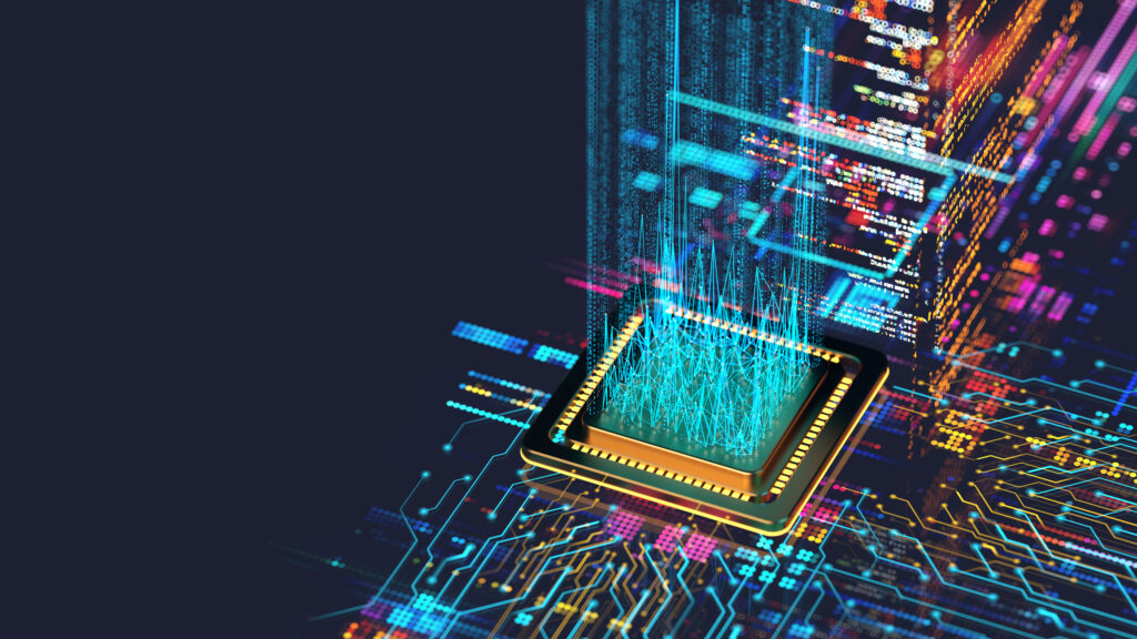 Digital graphic with computer machine learning technology